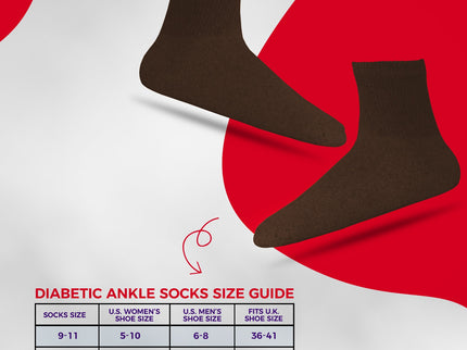 3-12 Pairs Men Women Circulatory Health Diabetic Ankle Quarter Socks  9-11 10-13 13-15