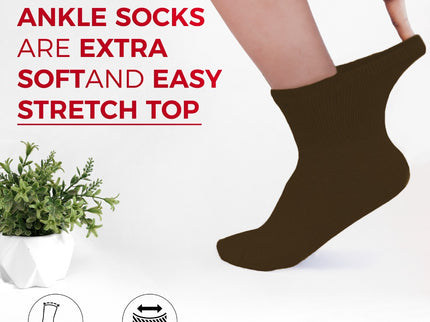 3-12 Pairs Men Women Circulatory Health Diabetic Ankle Quarter Socks  9-11 10-13 13-15