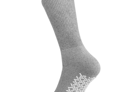 12 Pairs pack Men's & Women's Diabetic Loos Top Therapeutic Anti Slip Non Skid Gripper Soft Cotton Full Cushioned Crew Socks