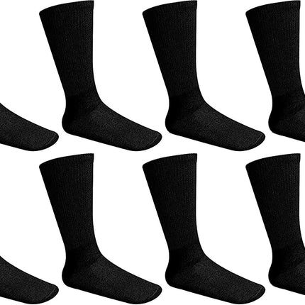 Diabetic Socks, Non-Binding Circulatory Cushion Cotton Crew Diabetic Socks for Men Women