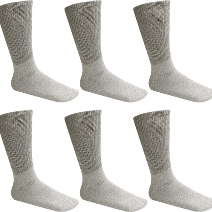 Diabetic Crew Socks Comfort Doctor Approved Non-Binding Circulatory Cotton Cushion Diabetic Socks For Men’s Women’s
