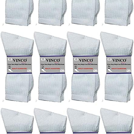 Men’s Casual Cotton Crew Socks for All Purpose Work Sports 60 pairs Bulk & Wholesale ( 9-11 White )