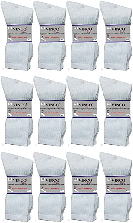 Men’s Casual Cotton Crew Socks for All Purpose Work Sports 60 pairs Bulk & Wholesale ( 9-11 White )