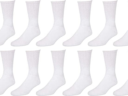 Men’s socks Durable Moisture Control Cotton Crew Socks 6 & 12 Pairs Value Multipack