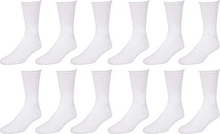 Men’s socks Durable Moisture Control Cotton Crew Socks 6 & 12 Pairs Value Multipack