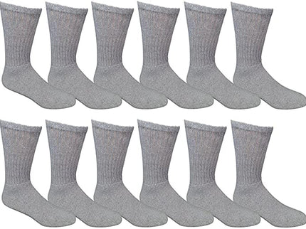 Men’s socks Durable Moisture Control Cotton Crew Socks 6 & 12 Pairs Value Multipack