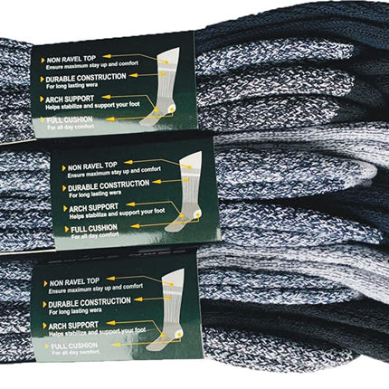 Marino Wool Socks Men 6 Pairs Premium Thermal Socks Insulated for Cold Weather Comfortable Warm Winter Socks