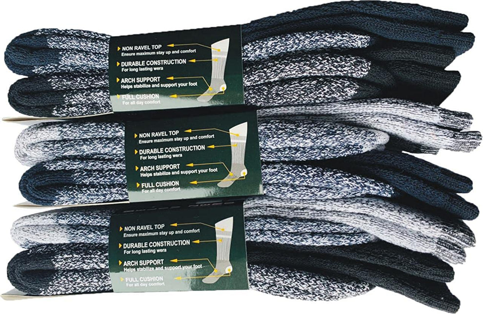 Marino Wool Socks Men 6 Pairs Premium Thermal Socks Insulated for Cold Weather Comfortable Warm Winter Socks