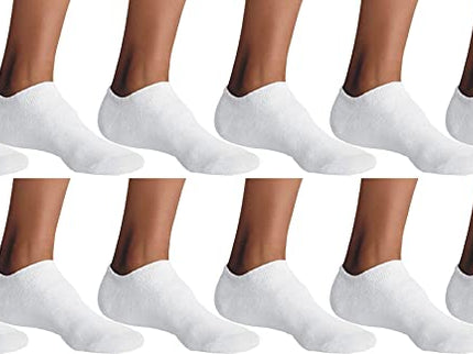 Unisex No Show Socks Comfy Combed Cotton Socks for Men's & Women 12 Pairs Pack