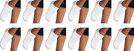 Unisex No Show Socks Comfy Combed Cotton Socks for Men's & Women 12 Pairs Pack