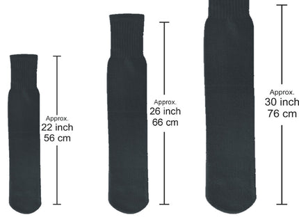 6 Pairs Pack Men's Athletic Tube Socks Running Sports "OVER THE CALF" Full Cushioned Premium Soft Cotton