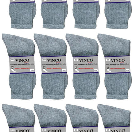 Men’s Casual Cotton Crew Socks for All Purpose Work Sports 12 pairs Bulk & Wholesale