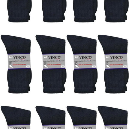Men’s Casual Cotton Crew Socks for All Purpose Work Sports 12 pairs Bulk & Wholesale
