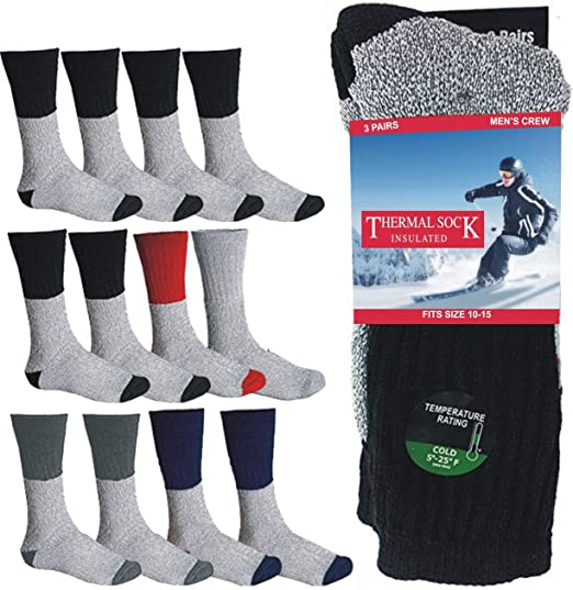 Thermal Winter Socks for Men and Women - Insulated Socks for Cold Weather Wear with Boots