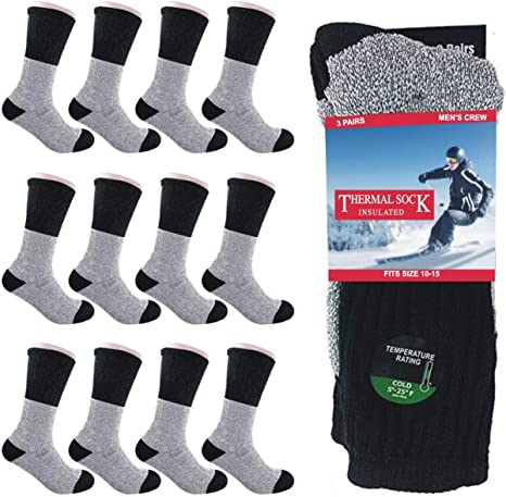 Thermal Winter Socks for Men and Women - Insulated Socks for Cold Weather Wear with Boots