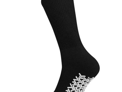 12 Pairs pack Men's & Women's Diabetic Loos Top Therapeutic Anti Slip Non Skid Gripper Soft Cotton Full Cushioned Crew Socks