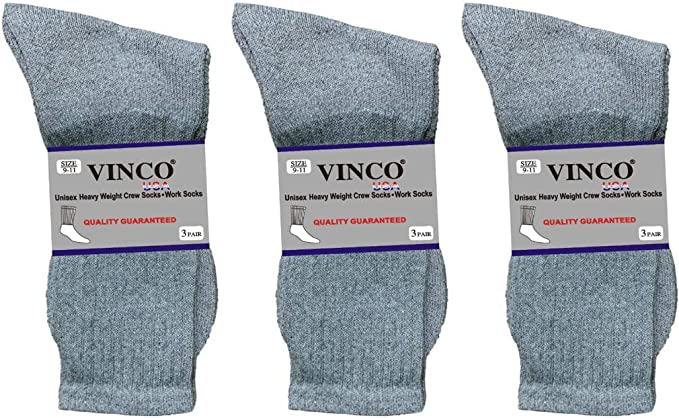 Men’s Casual Cotton Crew Socks for All Purpose Work Sports Athletic Moisture Wicking 12 Pairs Size 9-11, 10-13