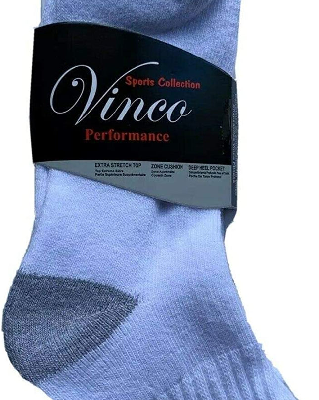 Women's Big and Tall Cushioned Athletic Ankle, White/Melon / Black 12 Pairs Pack Sock Size: 9-11 UNISEX (White with Grey Heel & Toe)