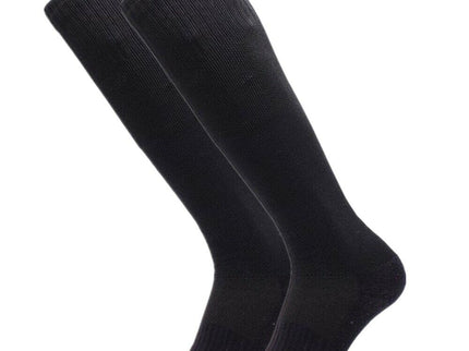 WOMEN'S COTTON TUBE SOCKS, REFEREE STYLE, SIZE 9-15 SOLID BLACK