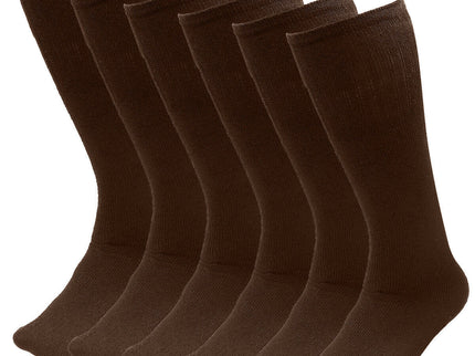 6 Pairs Pack Men's Athletic Tube Socks Running Sports "OVER THE CALF" Full Cushioned Premium Soft Cotton