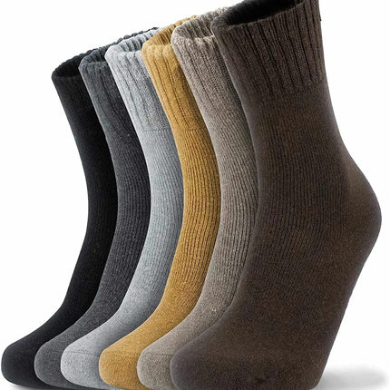 Marino Wool Socks Men 6 Pairs Premium Thermal Socks Insulated for Cold Weather Comfortable Warm Winter Socks