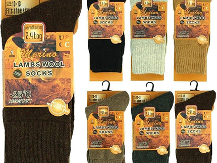 Marino Wool Socks Men 6 Pairs Premium Thermal Socks Insulated for Cold Weather Comfortable Warm Winter Socks