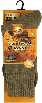 Marino Wool Socks Men 6 Pairs Premium Thermal Socks Insulated for Cold Weather Comfortable Warm Winter Socks