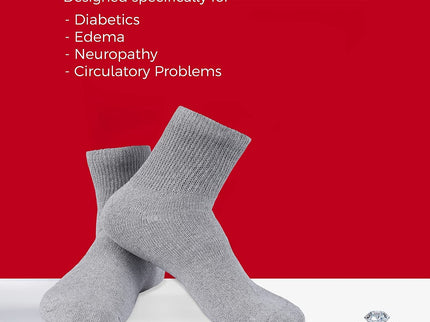 Diabetic Ankle Socks, Non-Binding Circulatory Doctor Approved Cushion Cotton Quarter Socks for Men’s Women’s 3,6,12 Pack