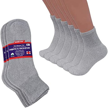 3-12 Pairs Men Women Circulatory Health Diabetic Ankle Quarter Socks  9-11 10-13 13-15