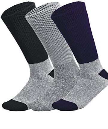 3, 6 or 12 Pairs Pack Doctor Recommend Thermal Diabetic Crew Soft Cotton Socks Keep Foot Warm Non-Binding Top