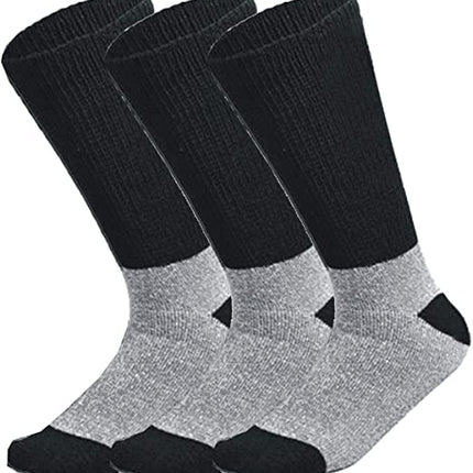 3, 6 or 12 Pairs Pack Doctor Recommend Thermal Diabetic Crew Soft Cotton Socks Keep Foot Warm Non-Binding Top