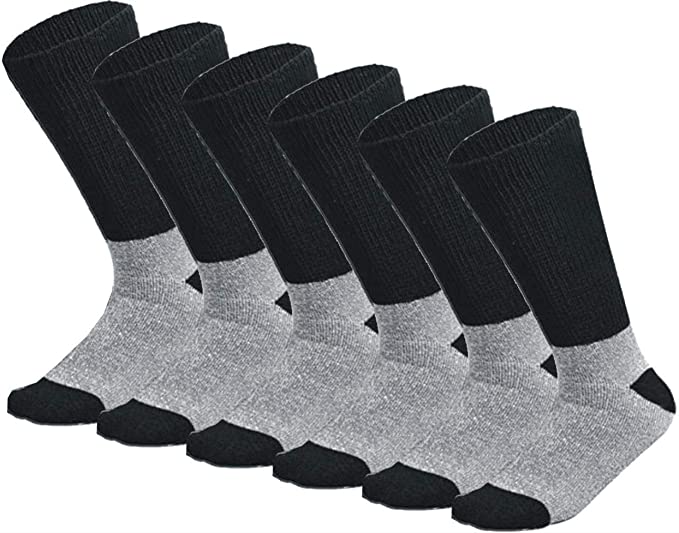 3, 6 or 12 Pairs Pack Doctor Recommend Thermal Diabetic Crew Soft Cotton Socks Keep Foot Warm Non-Binding Top